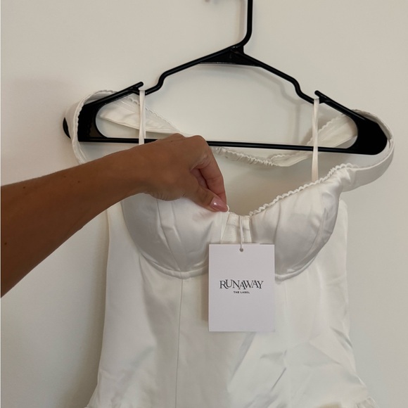 Aubrey Off the Shoulder Mini Bow Dress by Runaway The Label - Picture 13 of 15